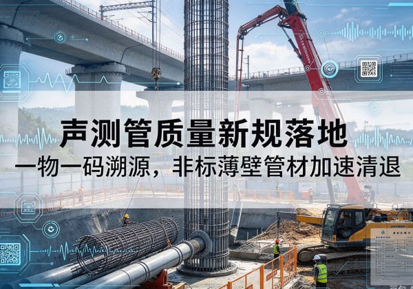 封丘声测管质量新规落地，一物一码溯源，非标薄壁管材加速清退